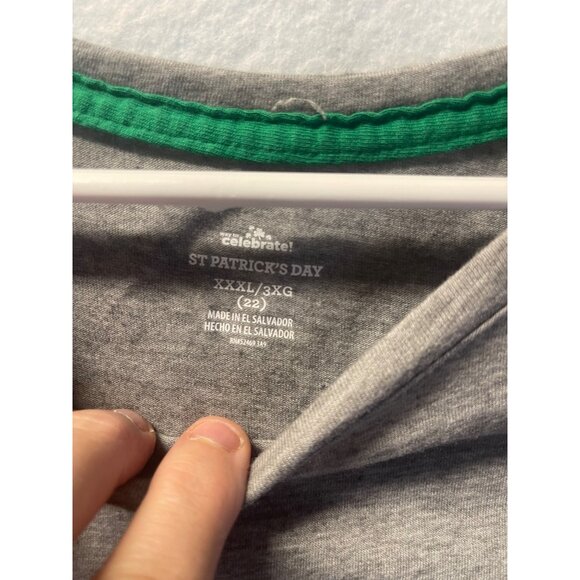 St Patrick’s Day Irish Flag Themed Gold Foil Short Sleeve Woman’s T-Shirt 3XL 22 - Picture 3 of 7